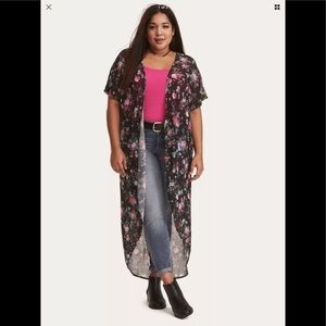 Torrid Indie Glam Floral Kimono